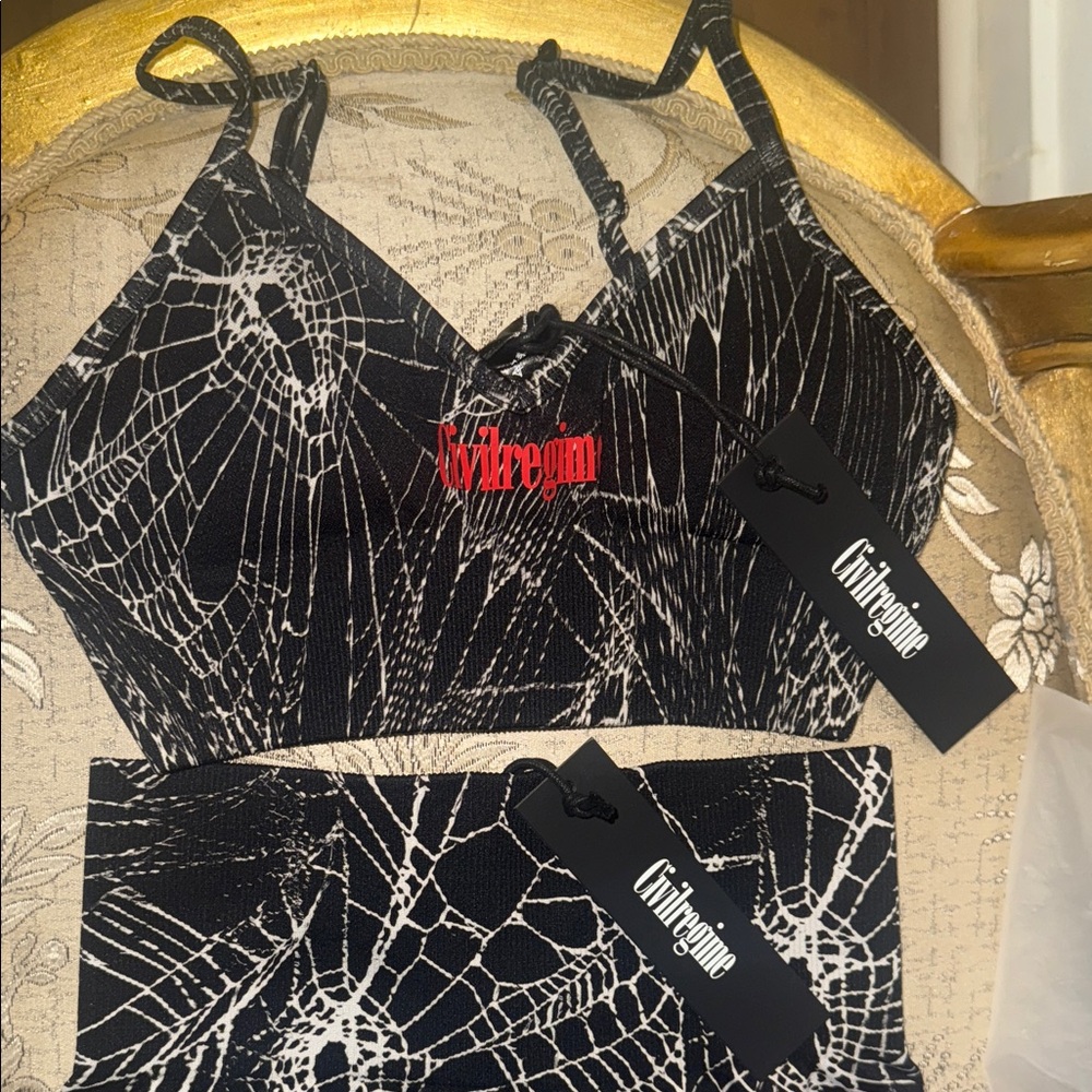 Civil Regime “Overran By Webs” Kelly Seamless Set - Picture 2 of 6